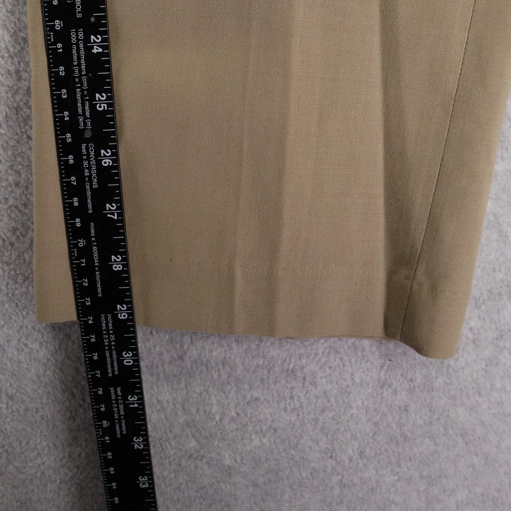 Perry Ellis Portfolio Pants Mens 40x30 Dress Suit Business Formal Flat Front Tan